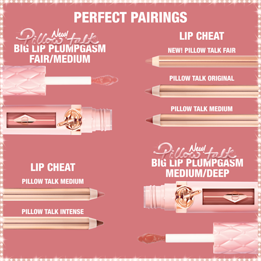 SET DE BUZE PILLOW TALK BIG LIP PLUMPGASM LIP KIT LIP KIT