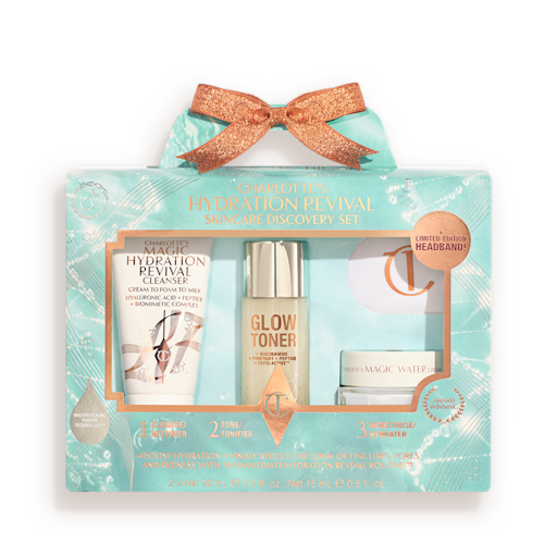 SET DE DESCOPERIRE PENTRU ÎNGRIJIREA PIELII CHARLOTTE’S HYDRATION REVIVAL – Seturi De Îngrijire A Pielii În Format De Călătorie