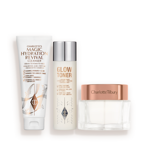 SETUL DE ÎNGRIJIRE A PIELII CHARLOTTE’S MAGIC CLEANSE, TONE & GLOW