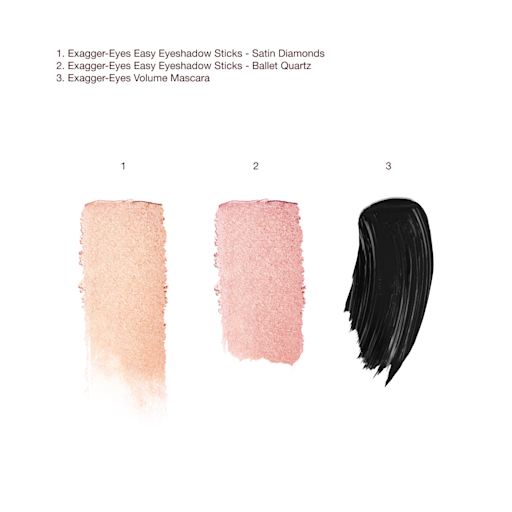 Trio de farduri de pleoape și Mascara „Exagger-Eyes Easy”