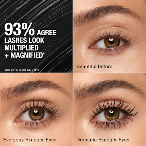 Trio de farduri de pleoape și Mascara „Exagger-Eyes Easy”
