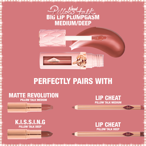 TRIO DE PRODUSE PILLOW TALK PENTRU BUZE PERFECTE, VOLUMINOASE ȘI SENZUALE