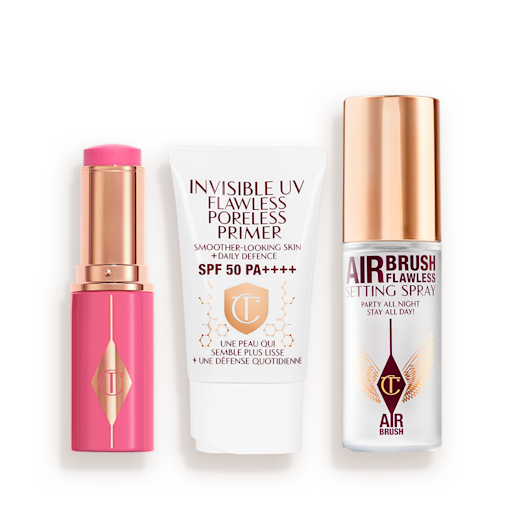 TRUSĂ DE FRUMUSEȚE UNREAL BLUSH, PROTECT & SET TRIO